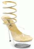 6" Heel Platform Rhinestone Sandal