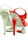 6" Rhinestone Heel Sandal