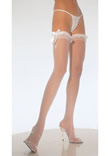 Sheer Ruffle Top Thigh Highs - Ref LA1910