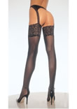 6 Inch Lace Top Mesh Stockings - Ref LA1989