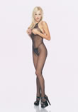 Seamless Halter Fishnet Bodystocking - Ref LA8350