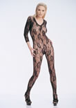 Long Sleeved V-neck Bodystocking - Ref LA8750