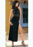 Long Dress With Lace Inset - Ref LA8847