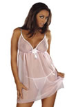Nicole babydoll with flower on the front and a matching G-string
