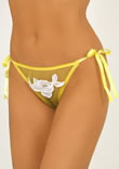 Rose applique tie on the side panty - Ref 70004
