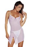 Paula mini dress with side split and G-string